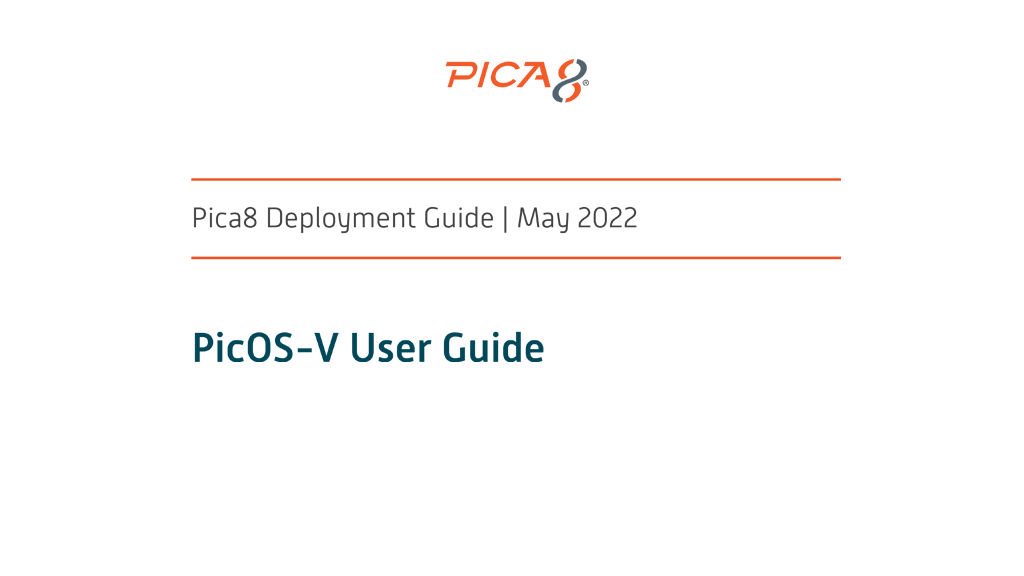 PicOS-V User Guide